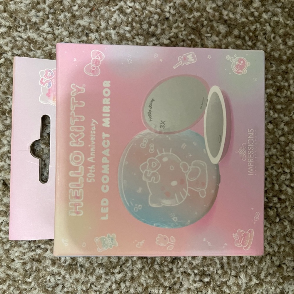 Impressions Vanity Company Hello Kitty Pink LED Mirror